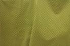 綿麻　水玉、ドット柄　黄緑色×シルバーグリッタ色　キャンバス布