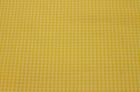 ブロード布　ギンガムチェック　黄色　110巾
