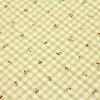 キルティング　さくらんぼ 果物 チェック ピスタチオ色 Q-347