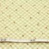 キルティング　さくらんぼ 果物 チェック ピスタチオ色 Q-347