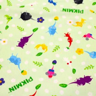 キャラクター生地 ピクミン うすいみどり c22-144