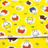 キャラクター生地 ミッフィー 水玉 黄色 c22-122