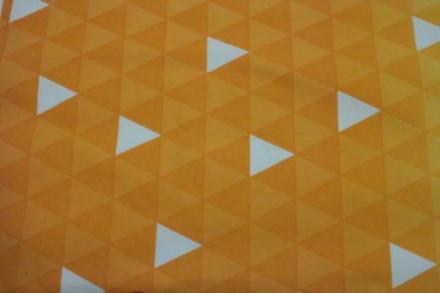 和調　シンプル　甲羅模様　三角模様　オレンジグラデーション色