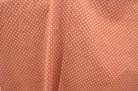 綿麻　水玉、ドット柄　ピンク色×シルバーグリッタ色　キャンバス布