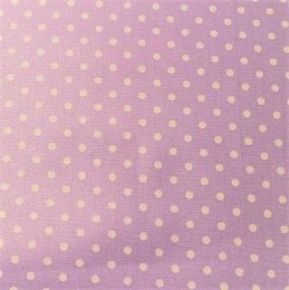 ラミネート布　水玉、ドット柄　薄い紫色　Rー131