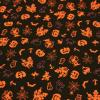 ハロゥイン柄 お化け かぼちゃ コウモリ シンプル 黒色 オレンジ 紫 C-H-K