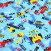 キルティング 車 働く車 あさいブルー 薄いスカイブルー Q-332