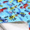 キルティング 車 働く車 あさいブルー 薄いスカイブルー Q-332