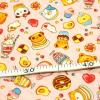 キルティング生地　スイーツ お菓子 動物 くま ドーナツ ピンク Q-305