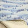 キルティング　 雪景色 冬景色 グレーかかった薄い青色 Q-325