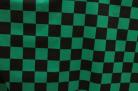 和調　シンプル　市松模様柄　 緑×黒色　 マス目の大きさ直径約6.2㎝　