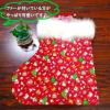 クリスマス　キルティング生地 サンタ フェイス リース 赤色 Q-G