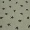 ラミネート布　カッコいい デニム調 星 くすみ グレー R-331　　　 つやなし
