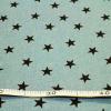 ラミネート布　カッコいい デニム調 星 くすみ ブルー系 R-332　　　 つやなし