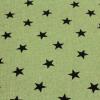 ラミネート布　カッコいい デニム調 星 くすみ グリーン系 R-257　 つやなし