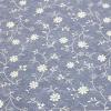 ラミネート生地　花 シンプル ダンガリー風 薄いブルー R-342　つやなし