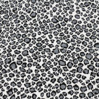 キルティング　ヒョウ柄 ヒョウ かっこいい 白×グレー Q-341　